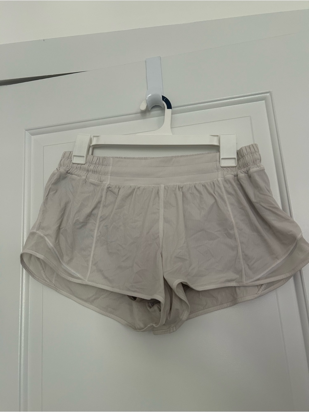 lululemon athletica white Performance Running Shorts